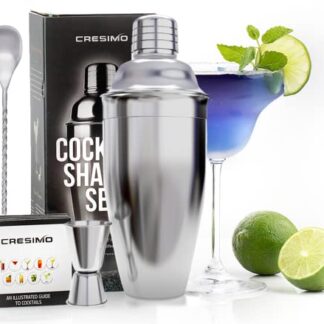 Large Cocktail Shaker 24oz Stainless Steel Martini Shaker