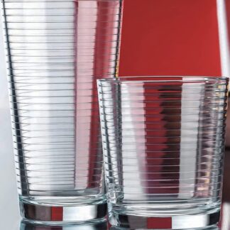 Ribbed Durable Drinking Glasses