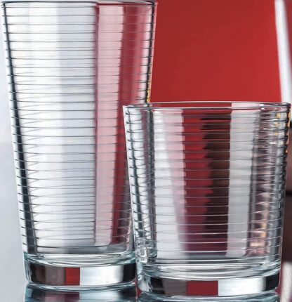 Ribbed Durable Drinking Glasses